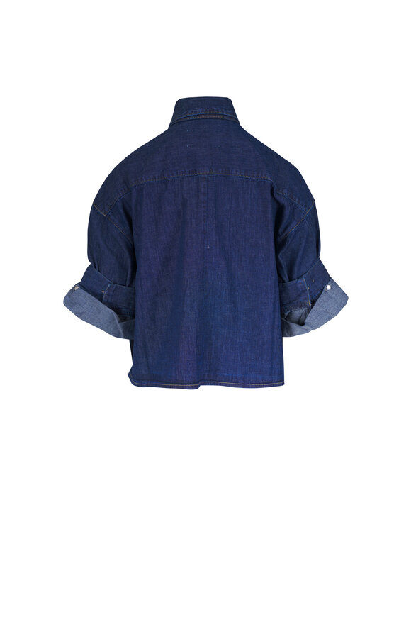 TWP Tie One On Denim Blouse - view 4