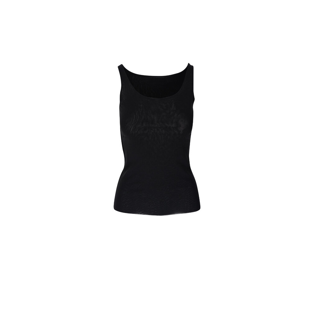 D.Exterior - Black Mesh Tank Top