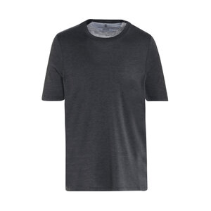 Brunello Cucinelli - Dark Gray Silk & Cotton Stretch T-Shirt