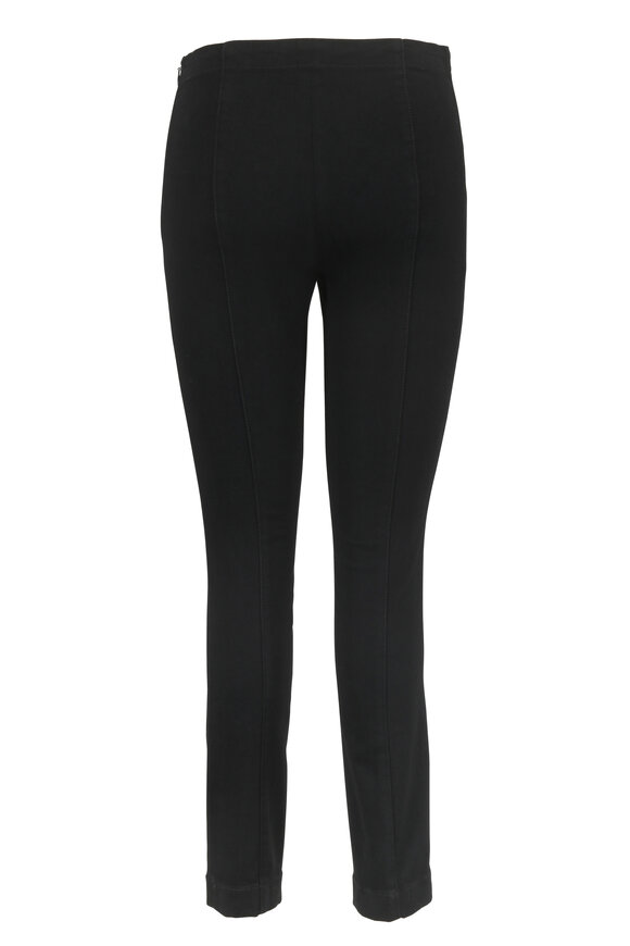 The Row - Laviez Black Stretch Twill Slim Pant