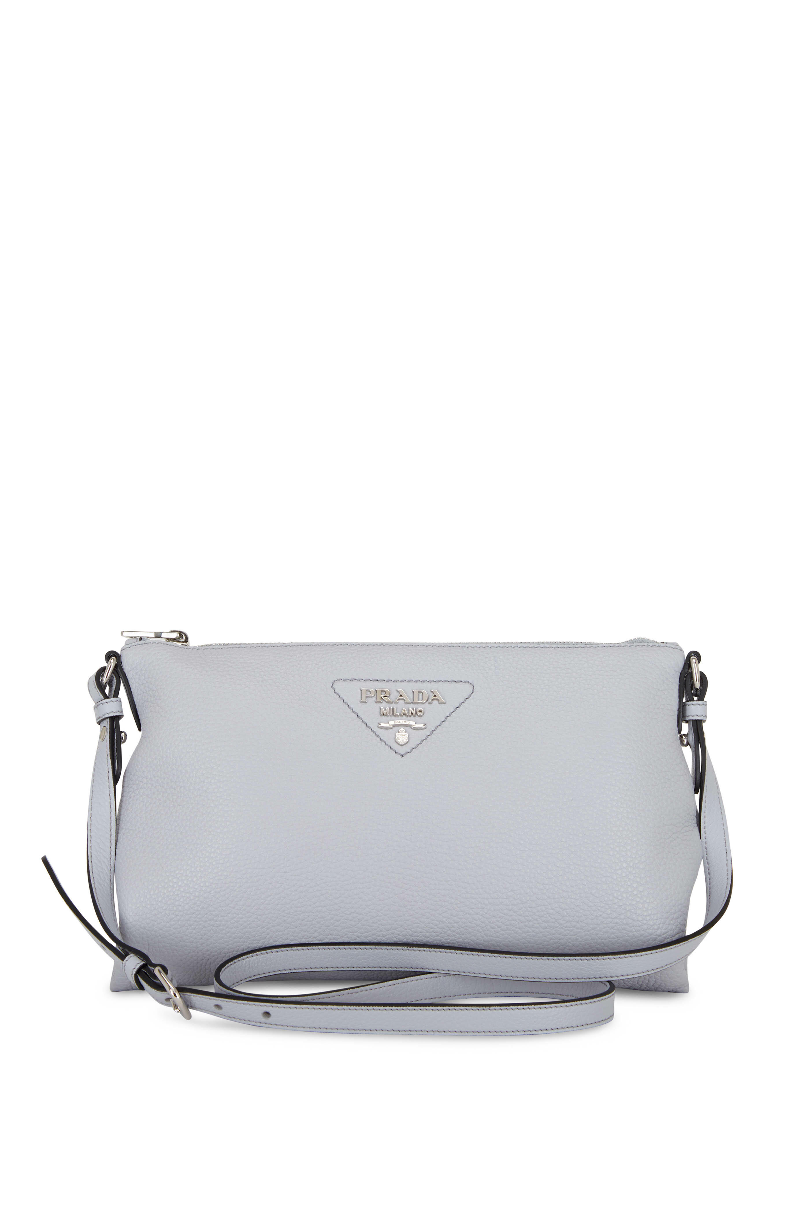 Prada - Vitello Diano Light Blue Leather Shoulder Bag