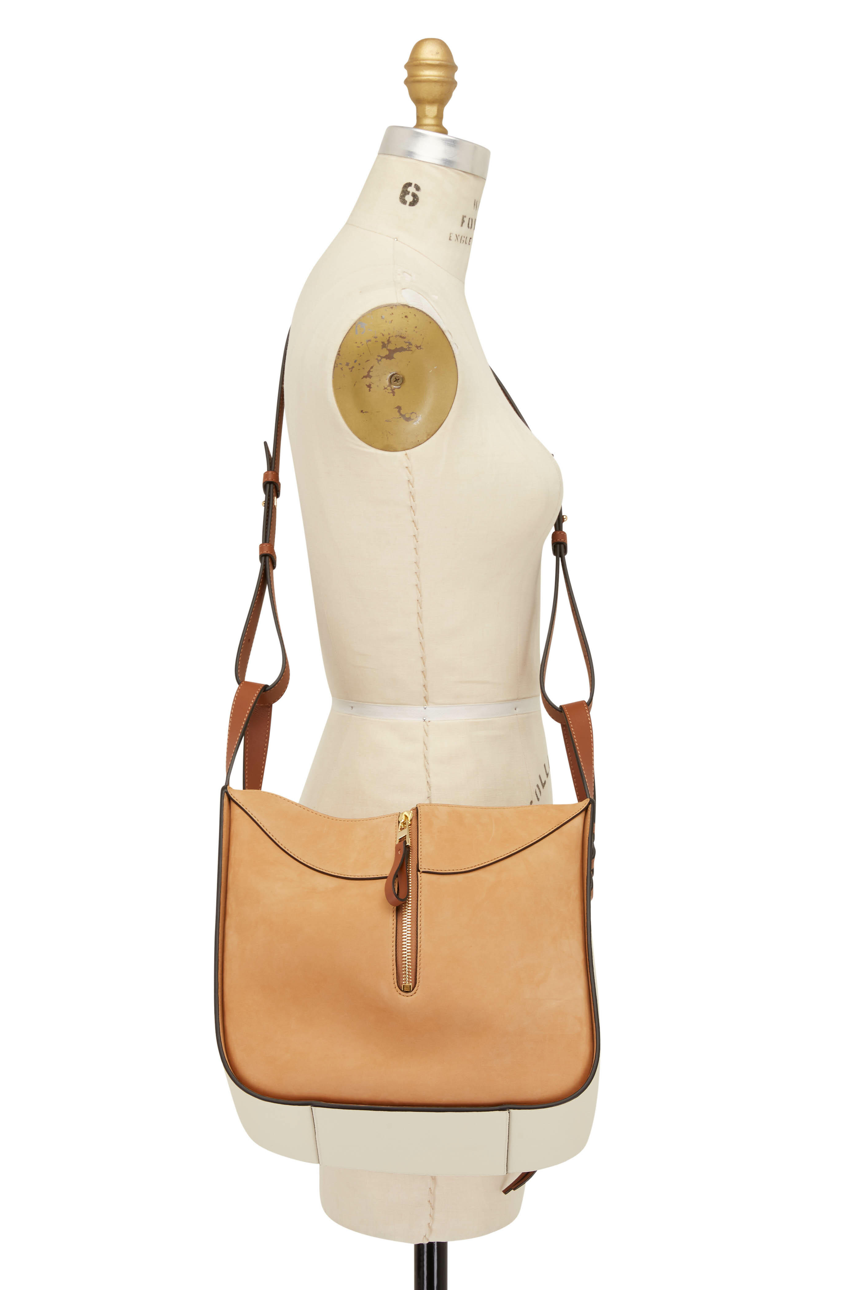 Calf×Suede ☆LOEWE☆HAMMOCK S 2wayバッグ MILK/WARM DESERT♪ Loewe Hammock Small Bag in Milk & Warm Desert | FWRD
