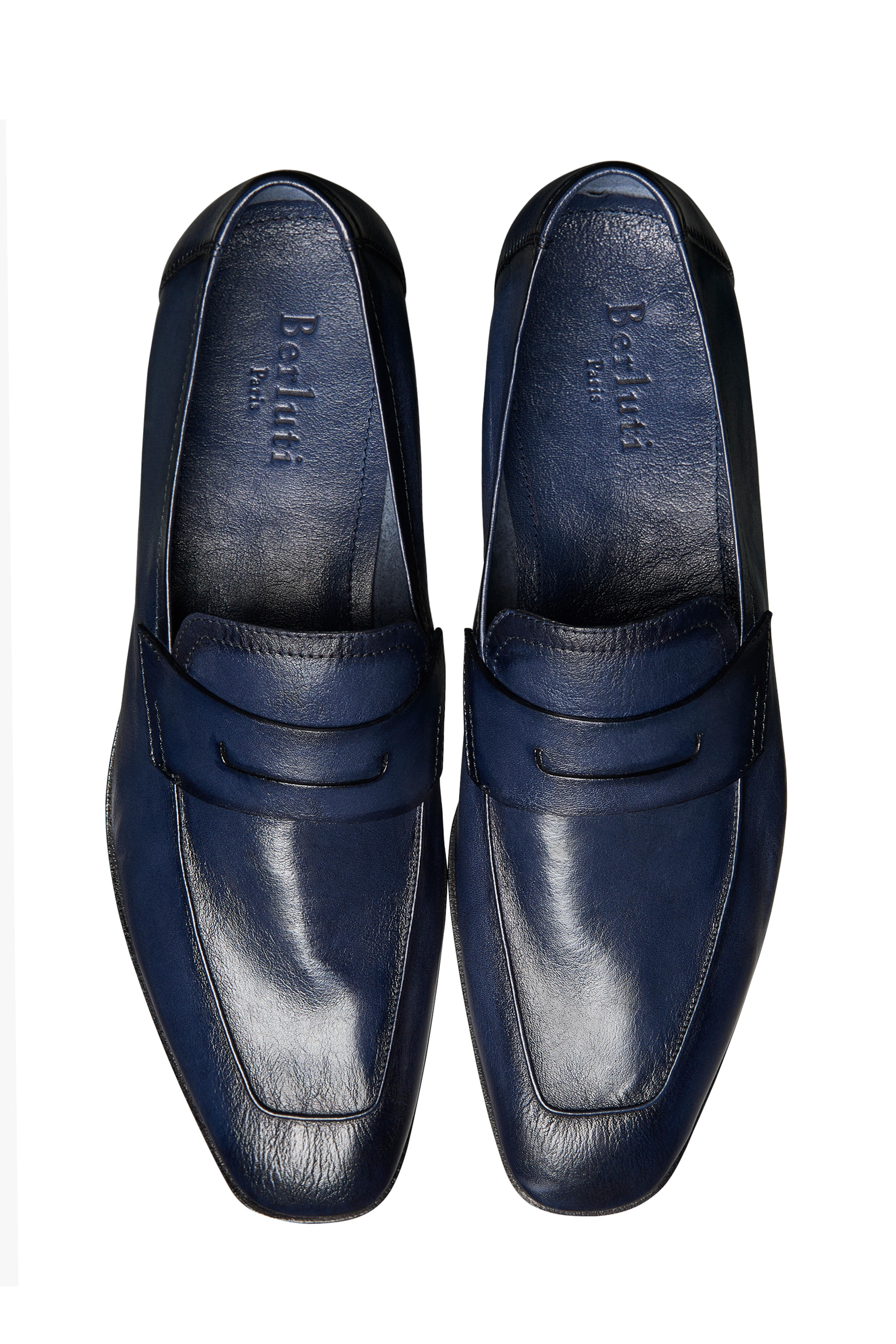 Berluti Lorenzo Rimini Leather Backless Loafers in Black for Men
