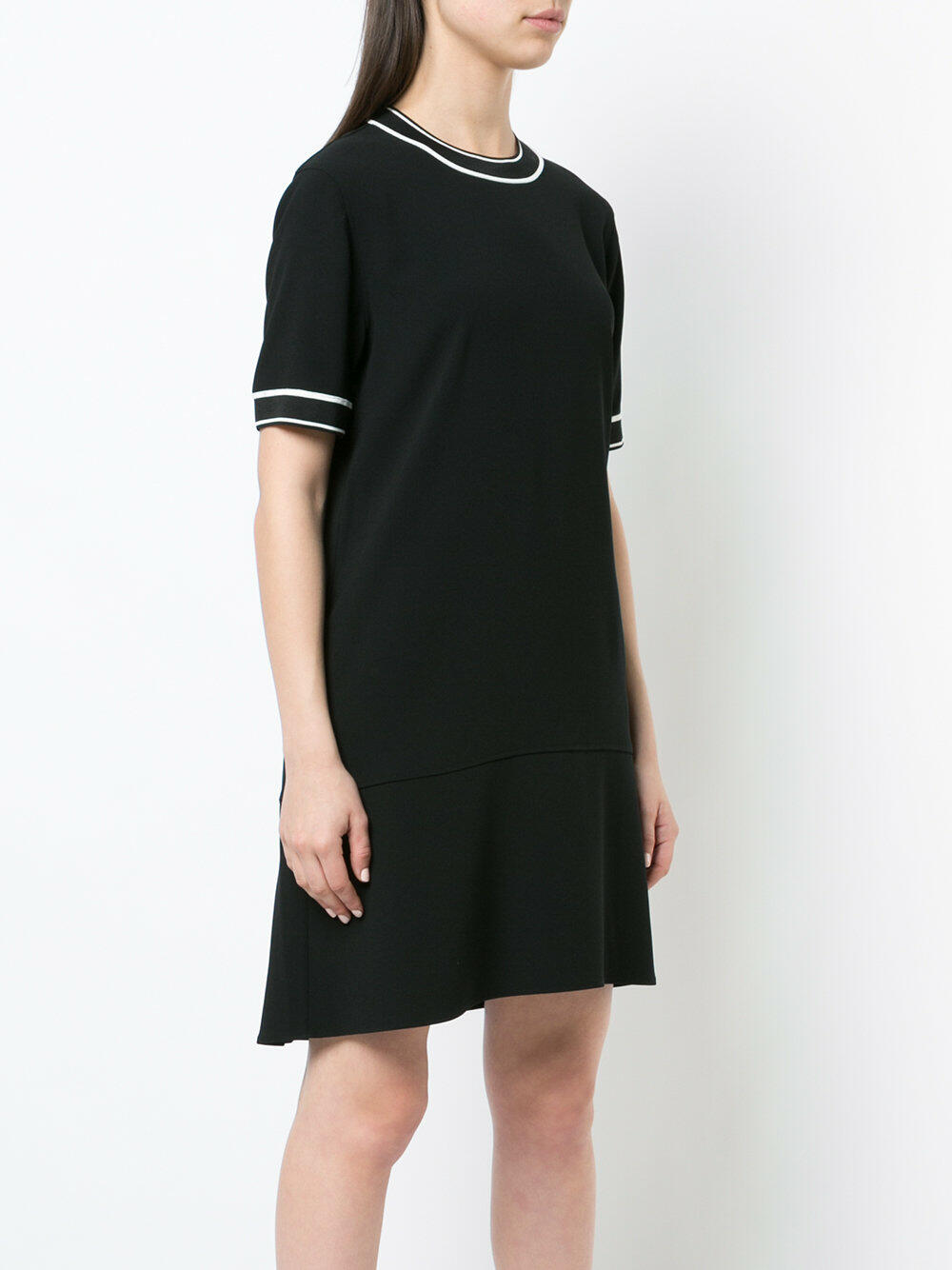 Rag & Bone - Thatch Black Crêpe Relaxed Short Sleeve Dress