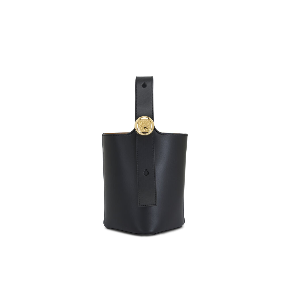 【ヴィンテージ】Rank:A☆LOEWE ブラック ミニ ボディバッグ ヴィンテージ】Rank:A☆LOEWE ブラック ミニ ボディバッグ