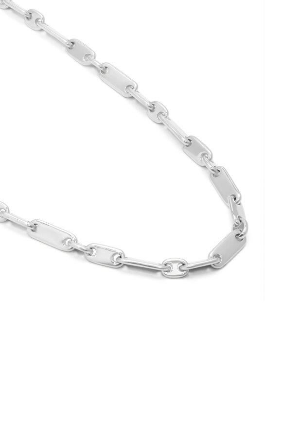 M. Cohen Sterling Silver Monolinka Mixed Chain Necklace - view 2