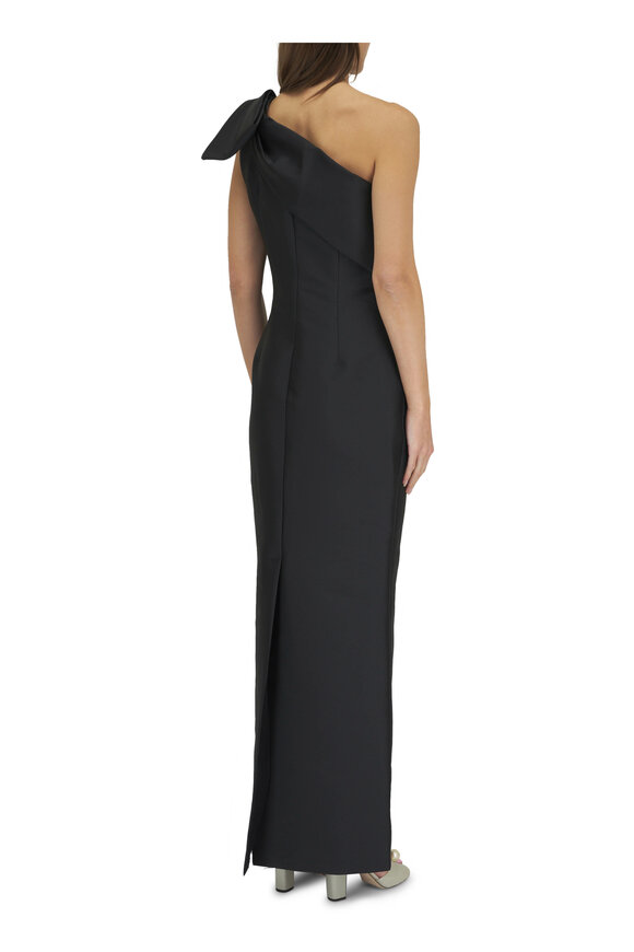 Sachin + Babi - Bonnie Jet Black One-Shoulder Gown 