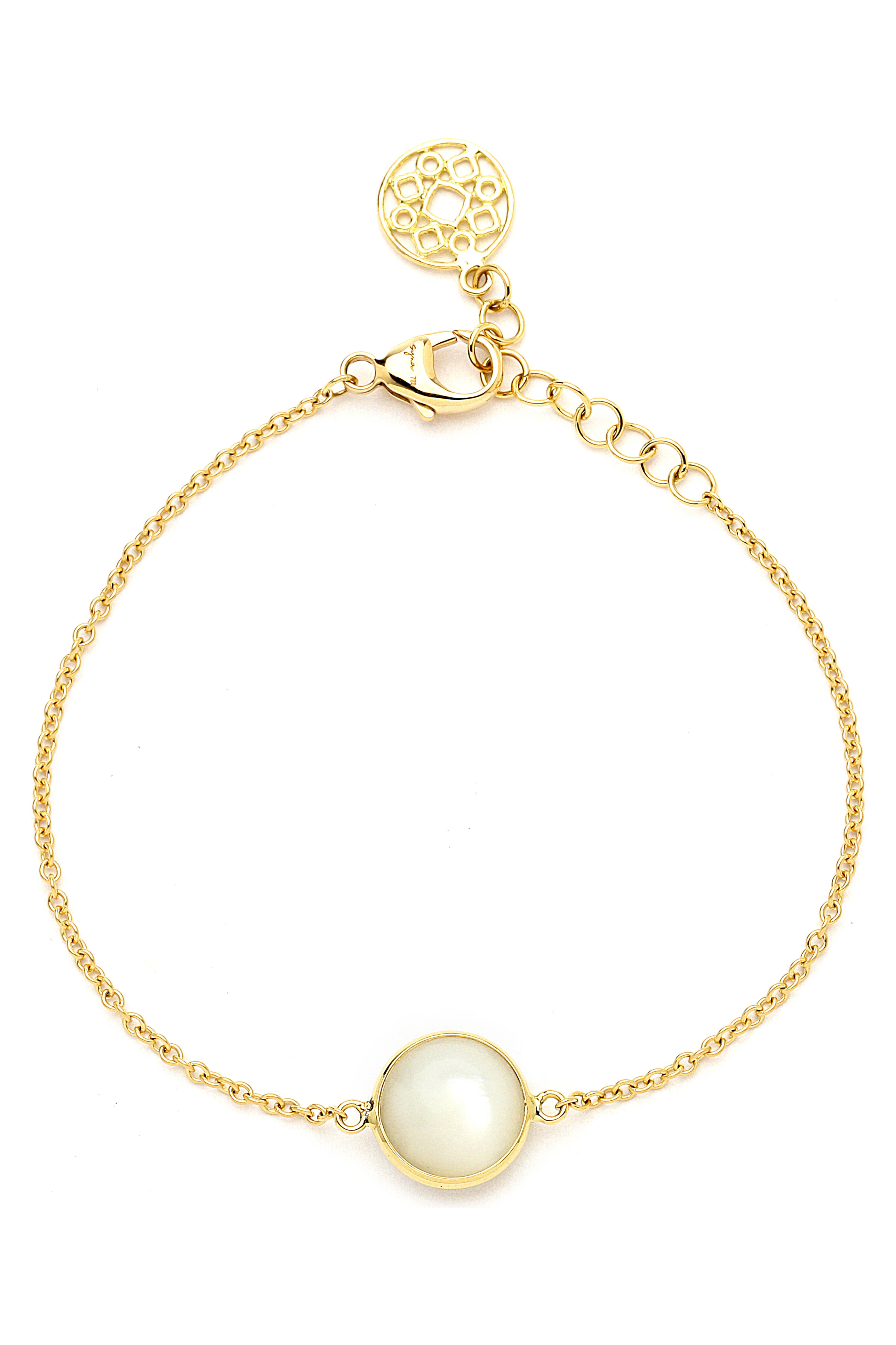 Syna - Mother Of Pearl Gold Bracelet