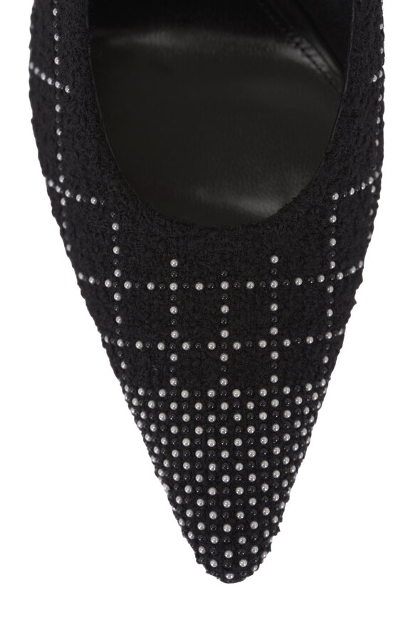 Arteana Perla Black Tweed & Pearl Embellished Pump, 75mm - view 5
