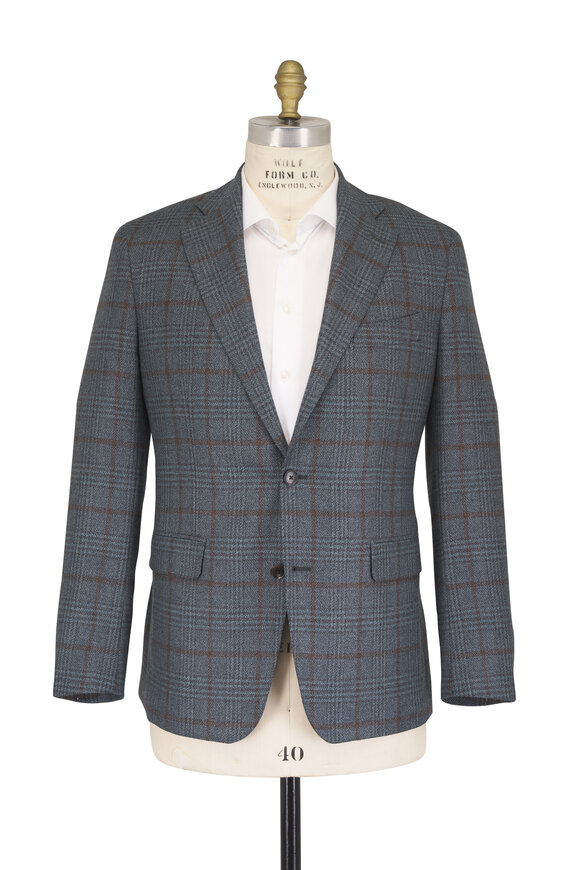 Atelier Munro Green Check Wool & Silk Sportcoat - view 2