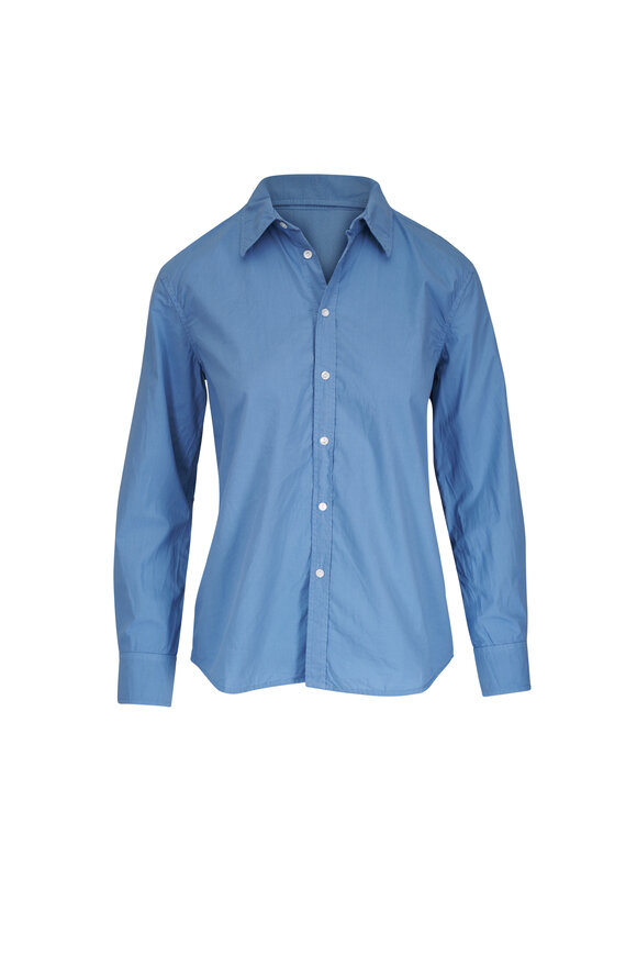 Nili Lotan Raphael Opal Cotton Button Down Shirt - view 1