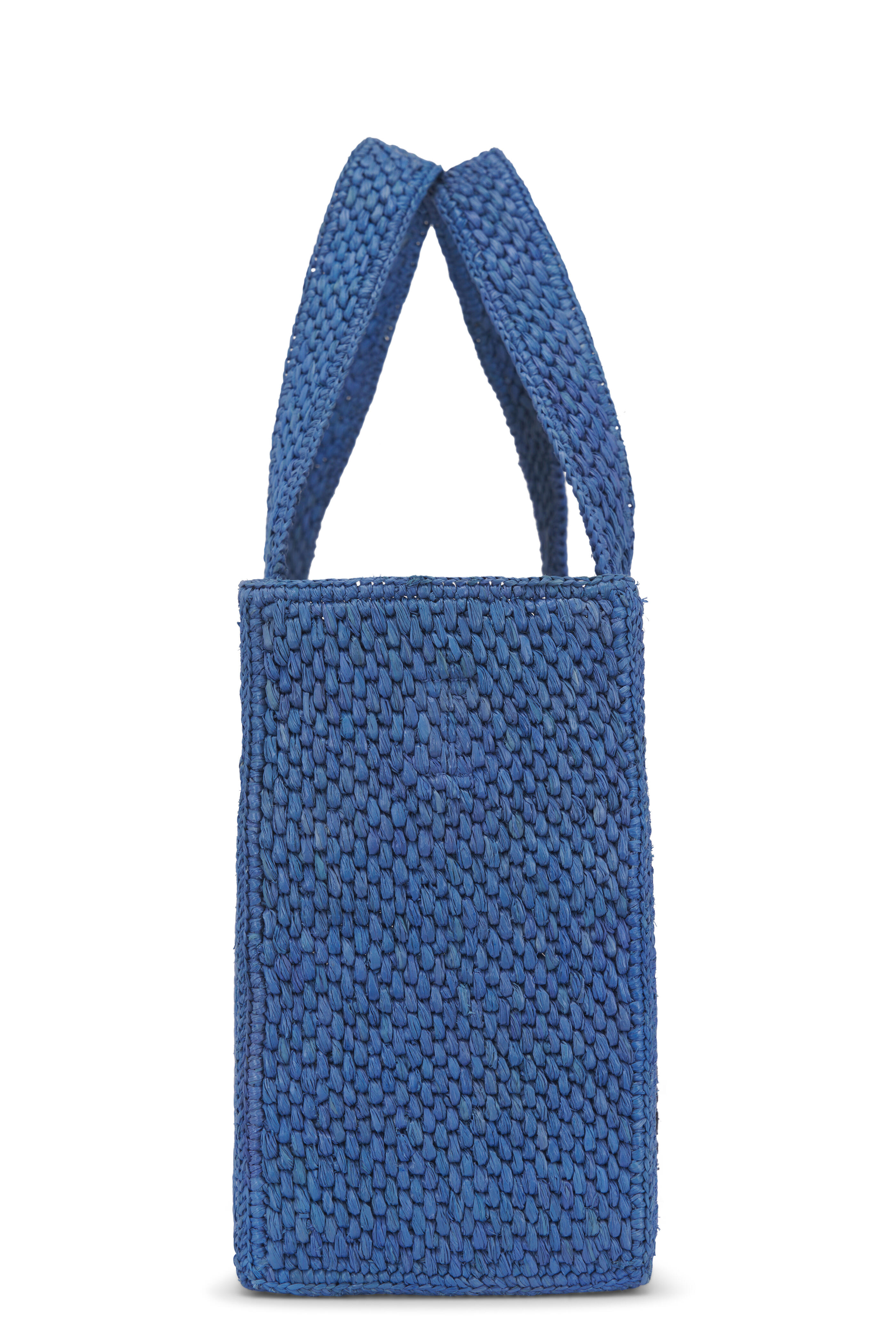 Loewe - Medium Light Blue Raffia Tote