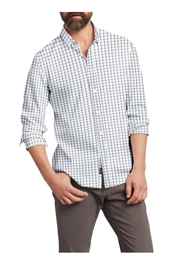 Faherty Brand - Movement™ Gray Plaid Sport Shirt 