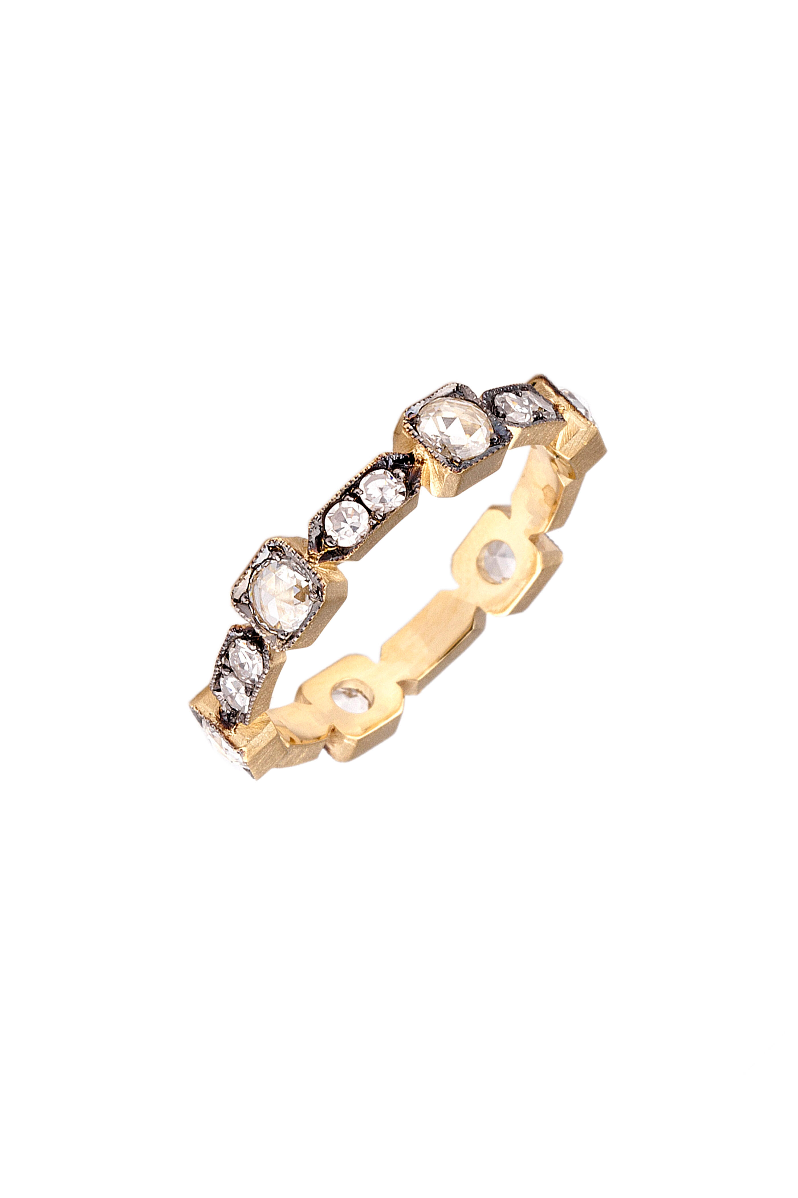 Sylva & Cie - 18K White Gold Diamond Band