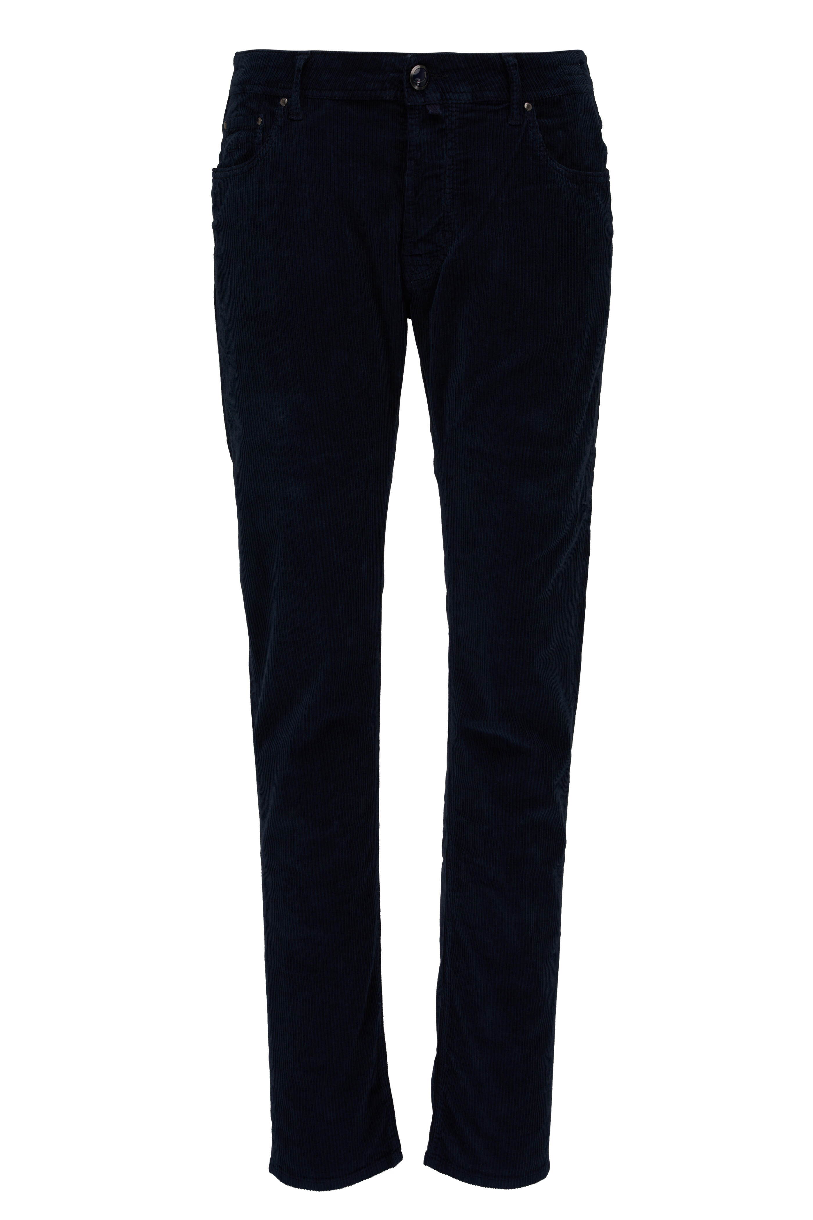 Jacob Cohen - Navy Blue Cotton Stretch Five Pocket Pant