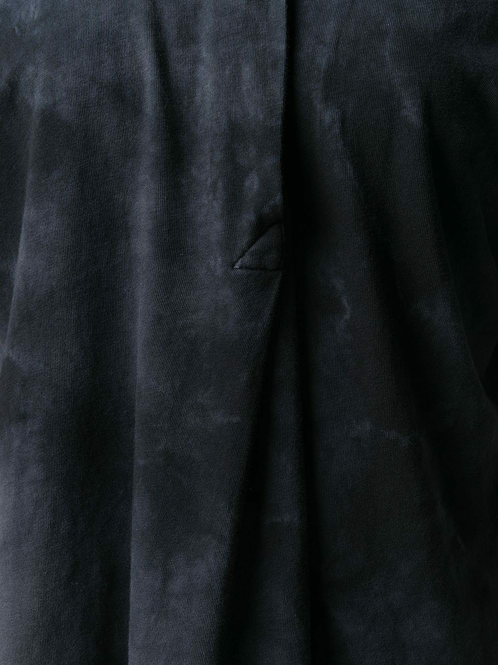 Raquel Allegra - Black Tie-Dye Dolman Henley Top