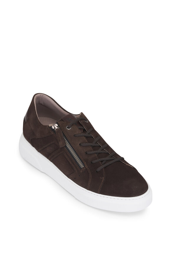 Ron White Mason Chocolate Suede Low Top Sneaker