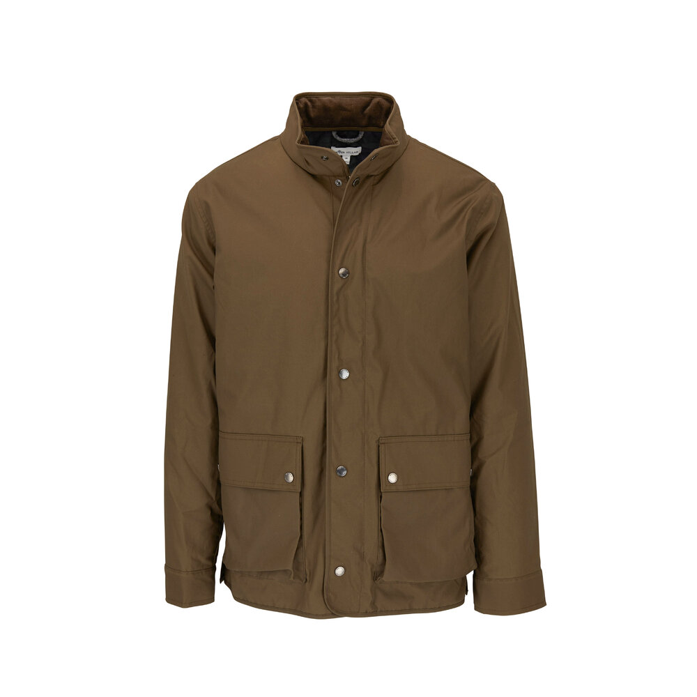 Peter Millar - Olive Green Waxed Cotton Field Jacket