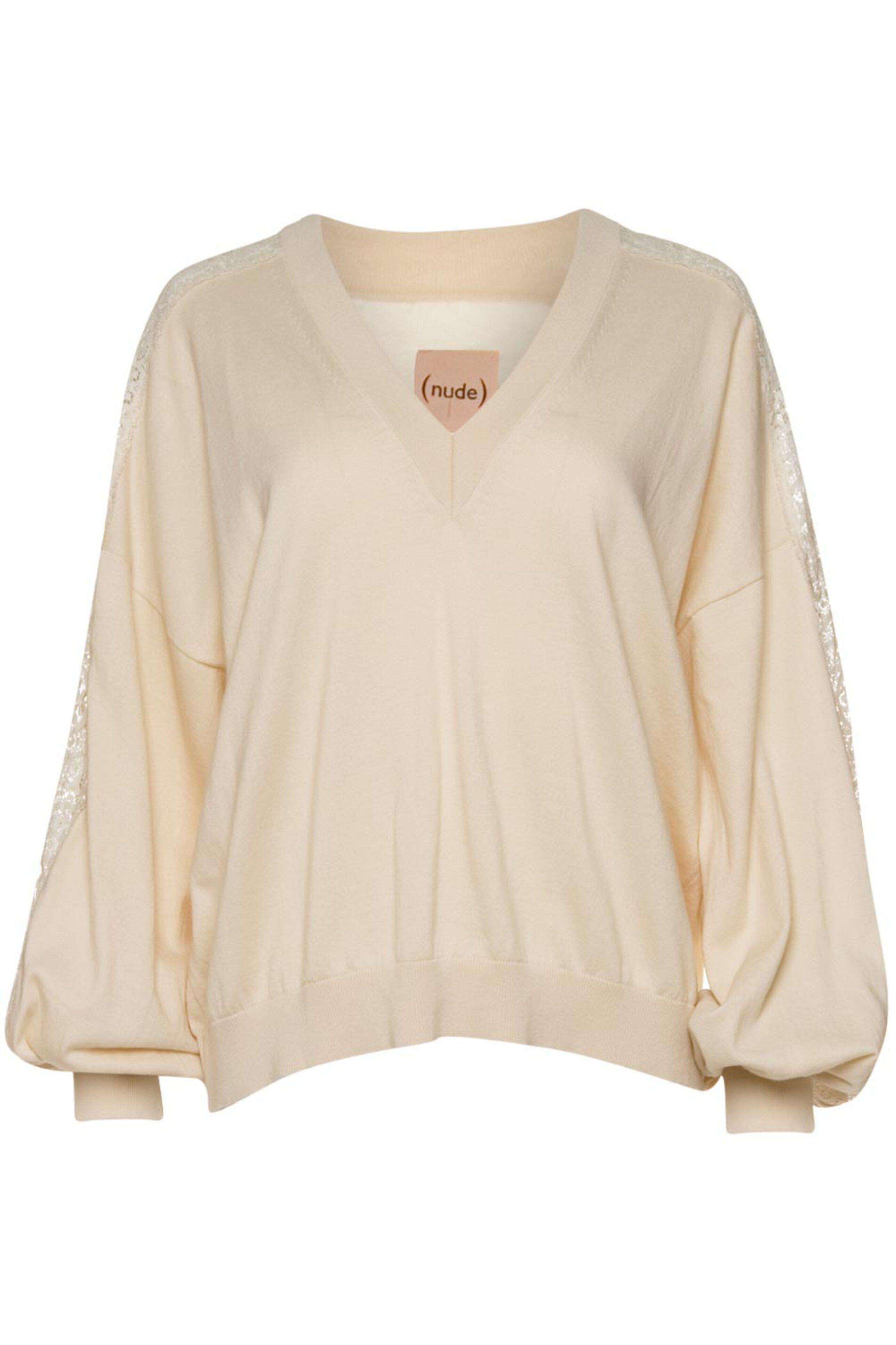 Nude - Butter Lace Inlay Long Sleeve Sweater
