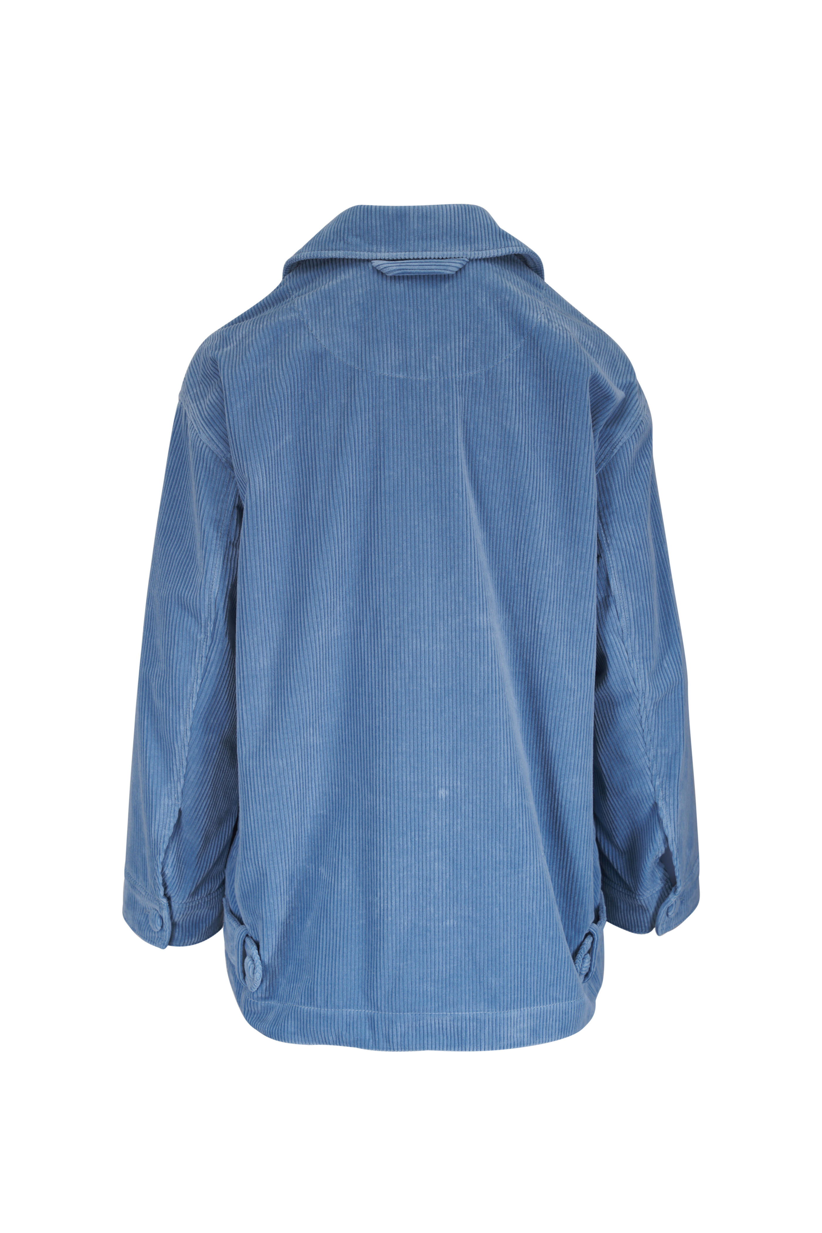 Dorothee Schumacher - Modern Structure Milky Blue Cotton Jacket - view 2
