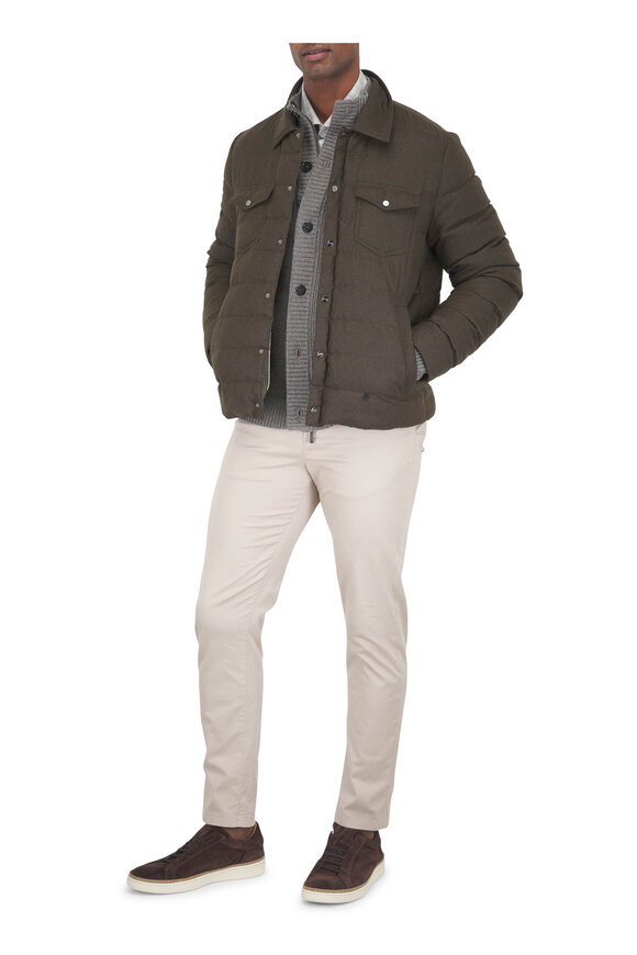 Maurizio Baldassari Rock Gray Virgin Wool Cardigan - view 5