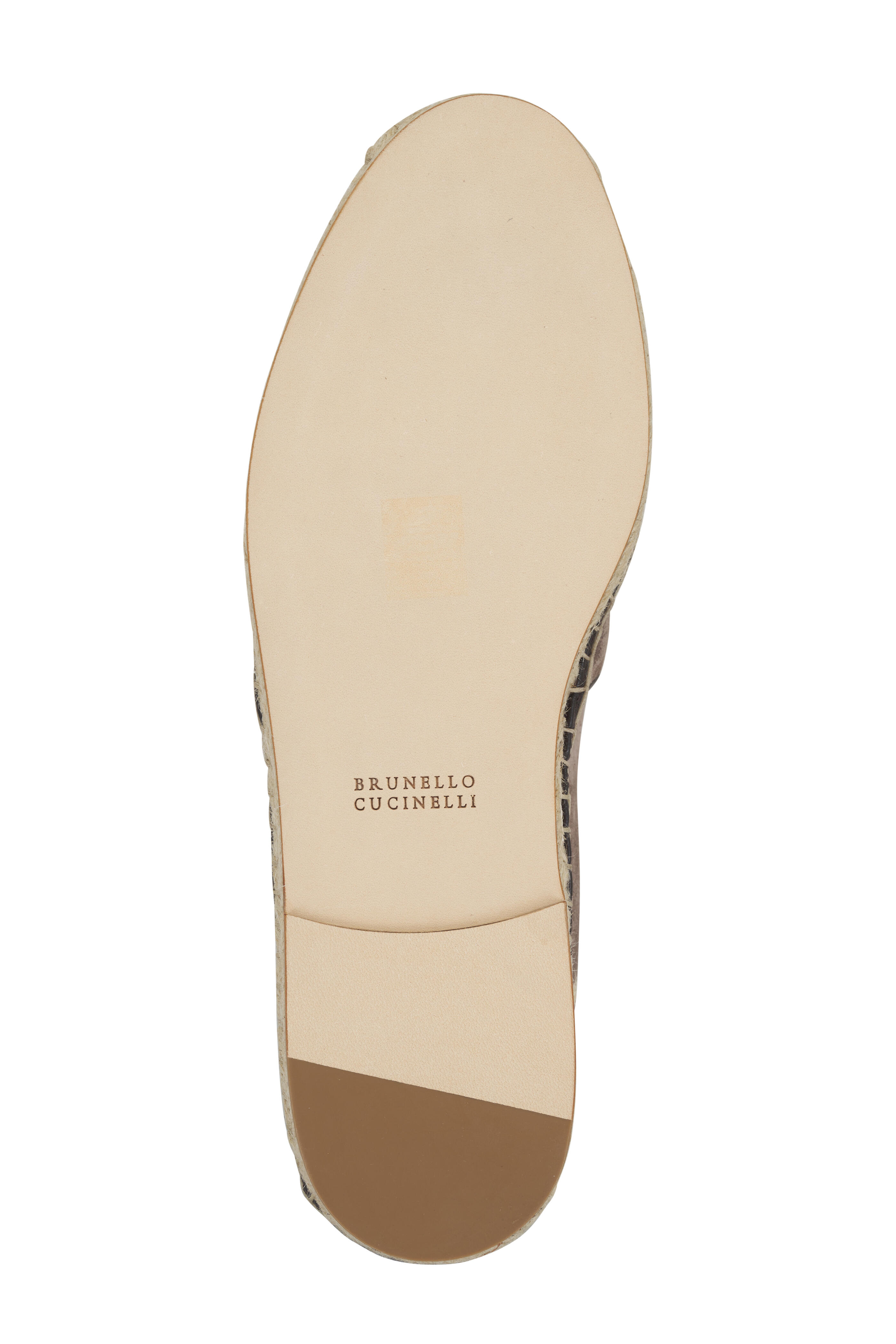 Brunello Cucinelli - Bisonte Gray Suede Espadrille Loafer