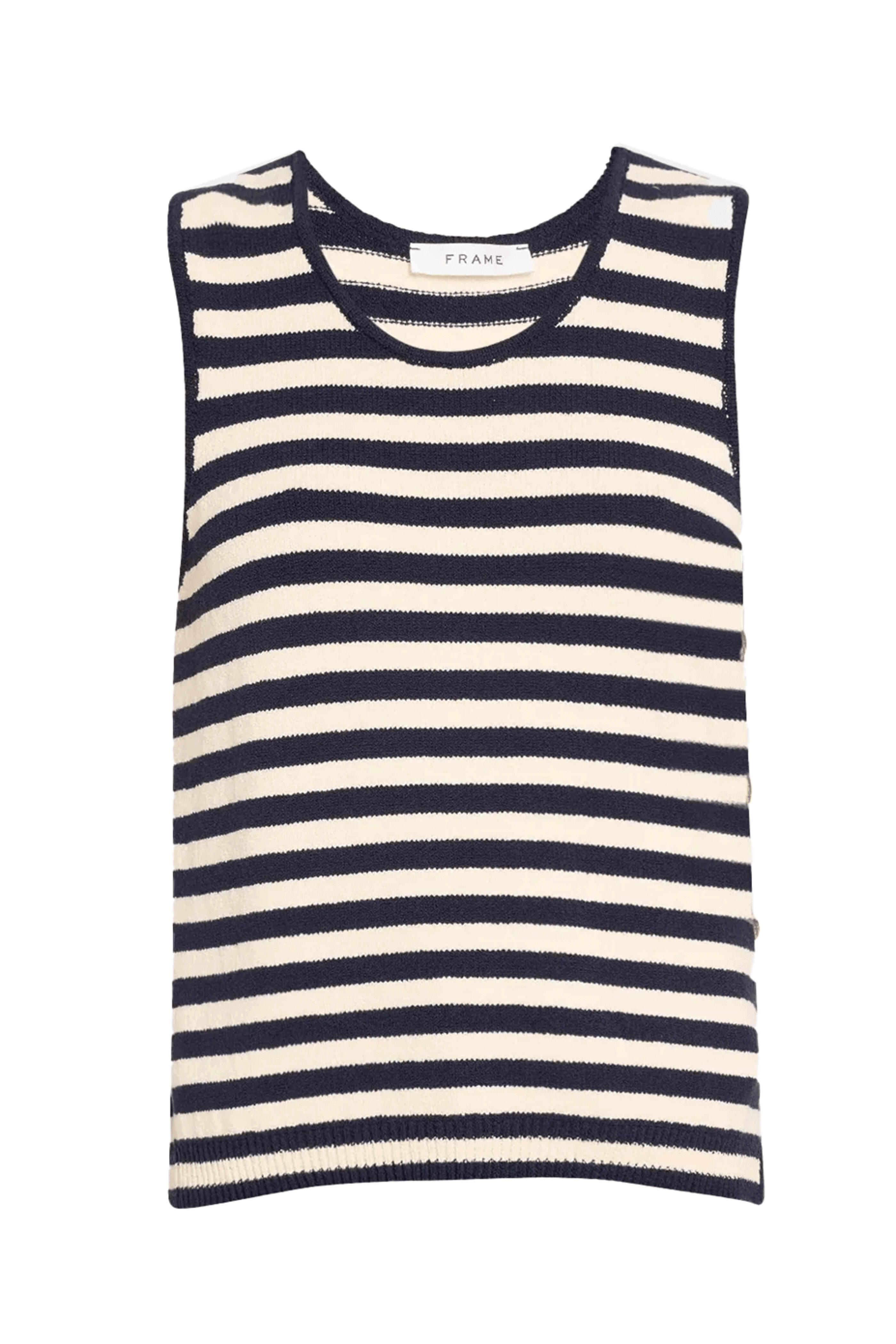 Frame - Mariner Sweater Tank in Navy Multicolor