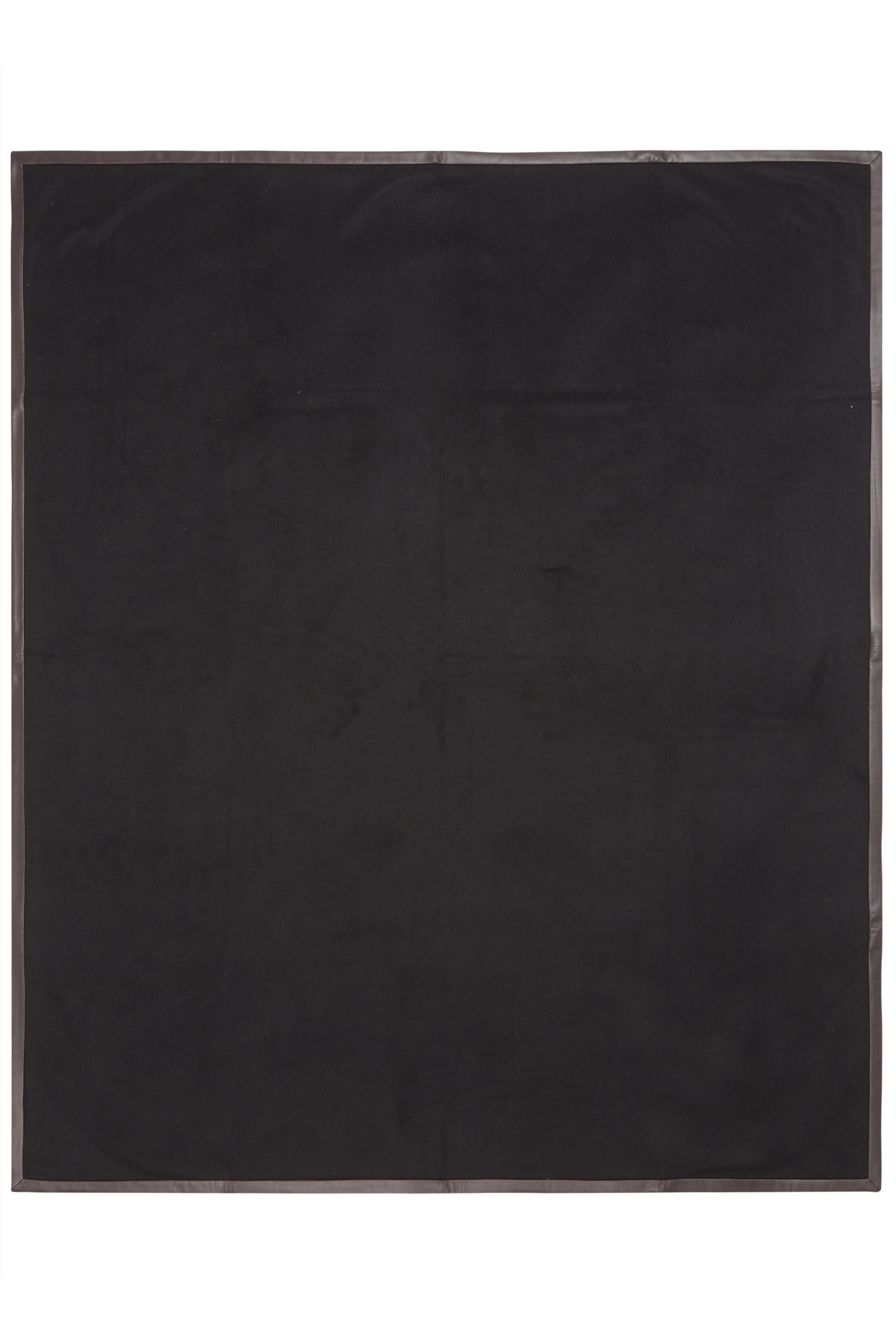 Alonpi - Salon Black Cashmere & Leather Trim Throw