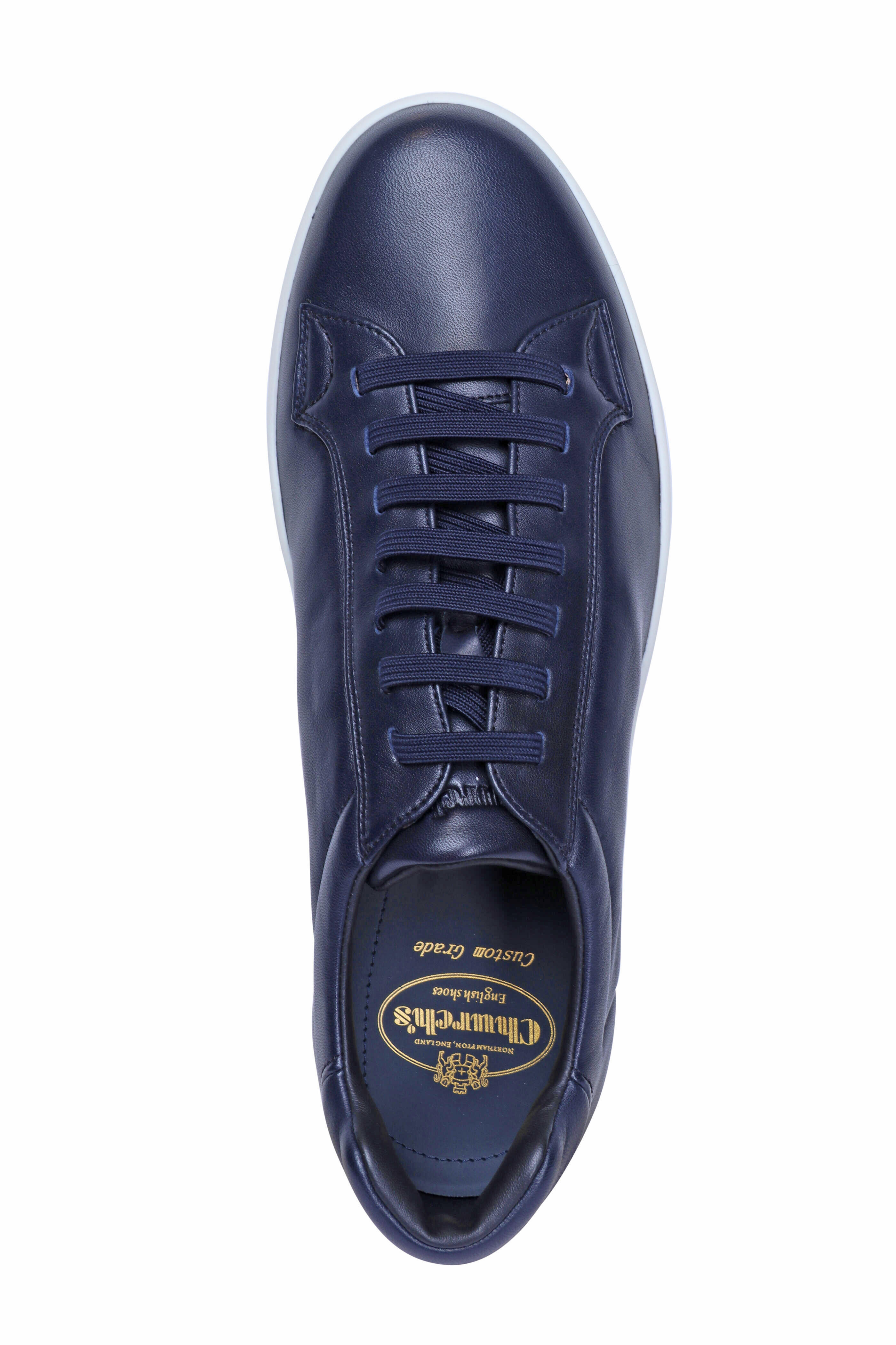 Church's - Ludlow Blue Leather Sneaker | Mitchell Stores