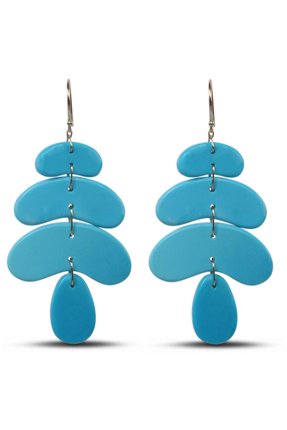 Ten Thousand Things Small Turquoise Totem Earrings