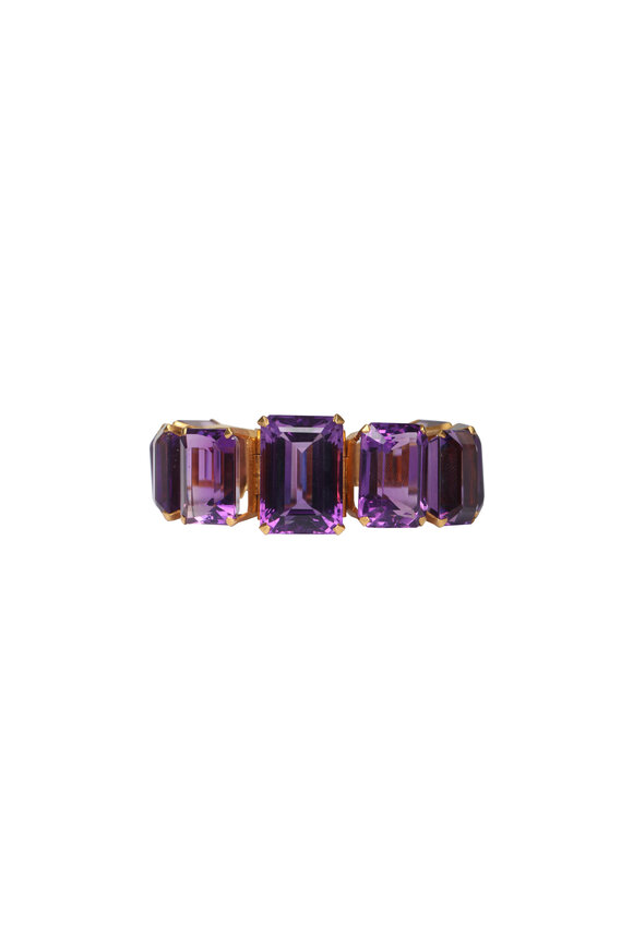 Michael Tracy Amethyst Akhmatova Gemstone Bracelet - view 1