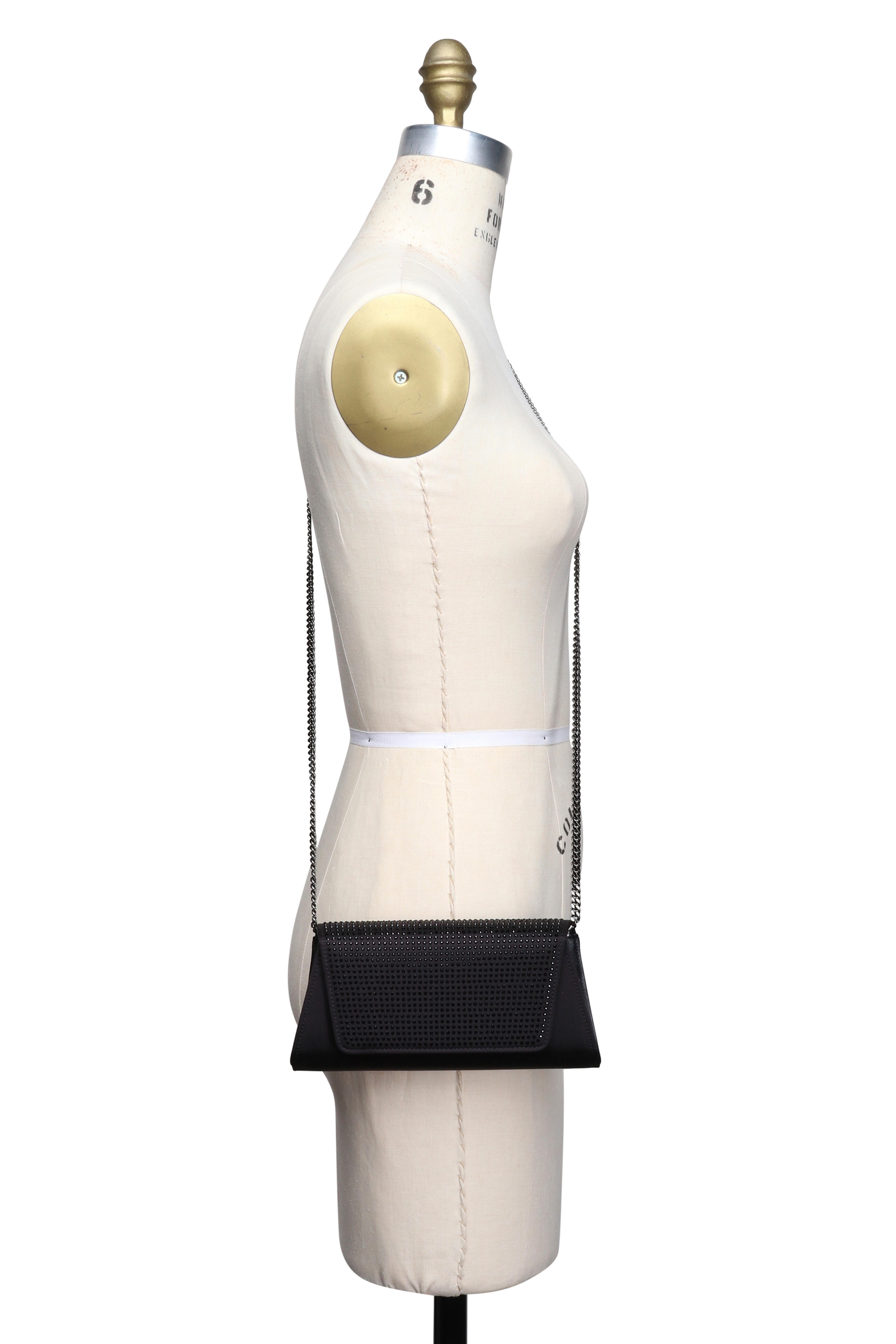 Akris - Anouk Mini Black Trapezoid Clutch