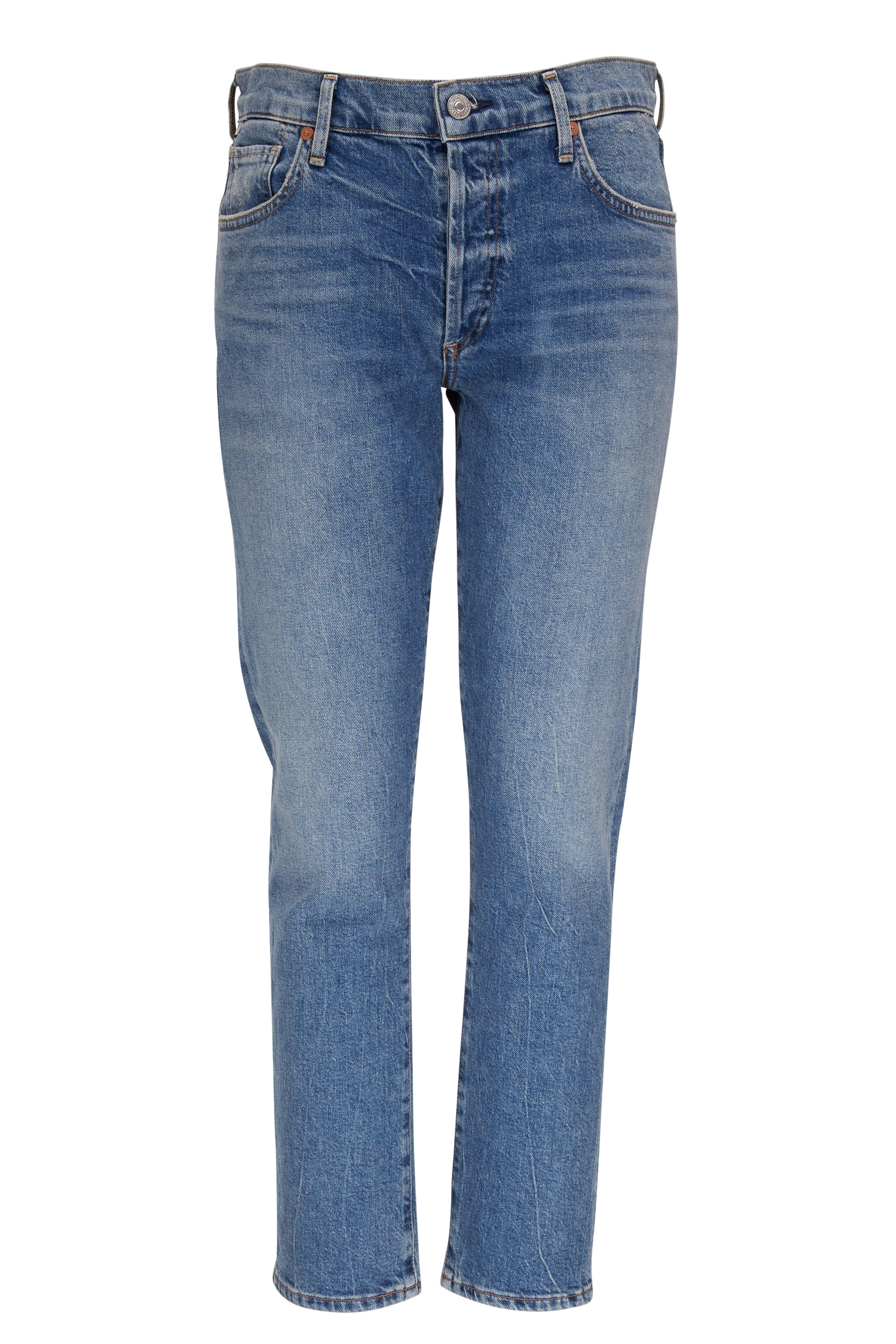 Citizens of Humanity Emerson Blue Denim Slim Boyfriend Jean