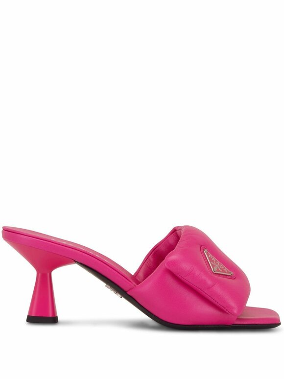 Prada - Begonia Padded Leather Mule, 65mm