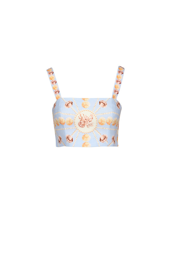 Cara Cara Helena Seashell Stripe Ivory Top - view 1
