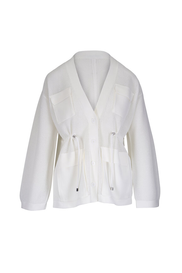 Dorothee Schumacher Cotton Coolness Eggshell Knit Cardigan