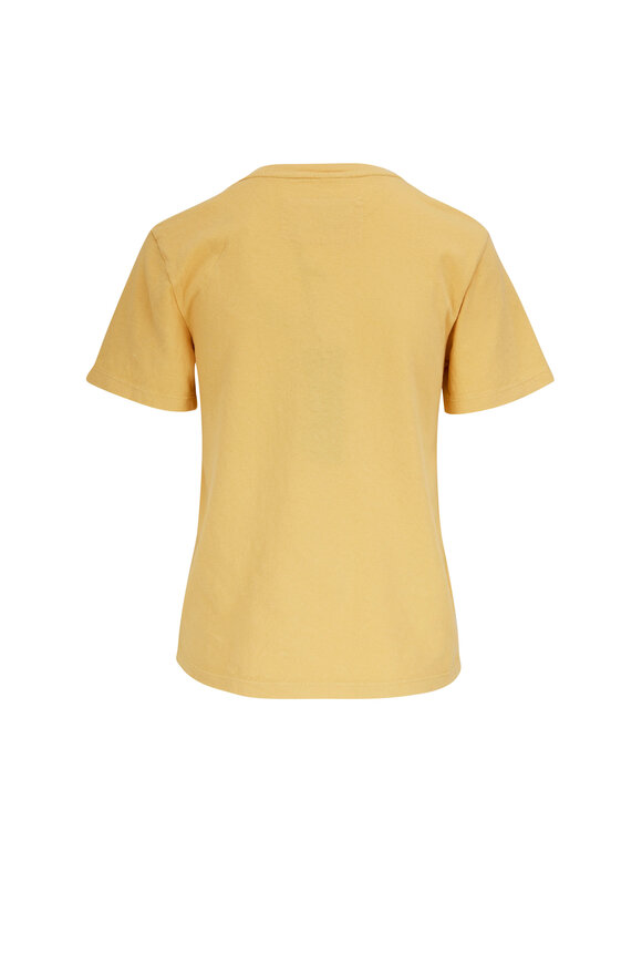 Nili Lotan - Corinne Yellow Cotton T-Shirt 