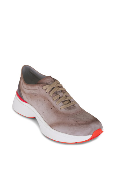 スニーカー Zegna Sneaker In Suede ZEGNA Men's Triple Stitch Suede Low-Top Sneakers | Neiman Marcus