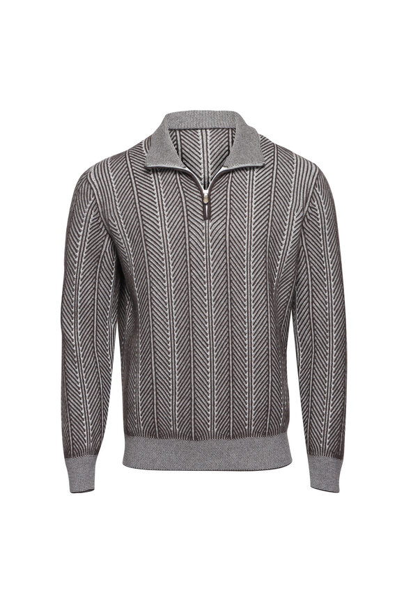 Brunello Cucinelli - Cream Cashmere Turtleneck | Mitchell Stores