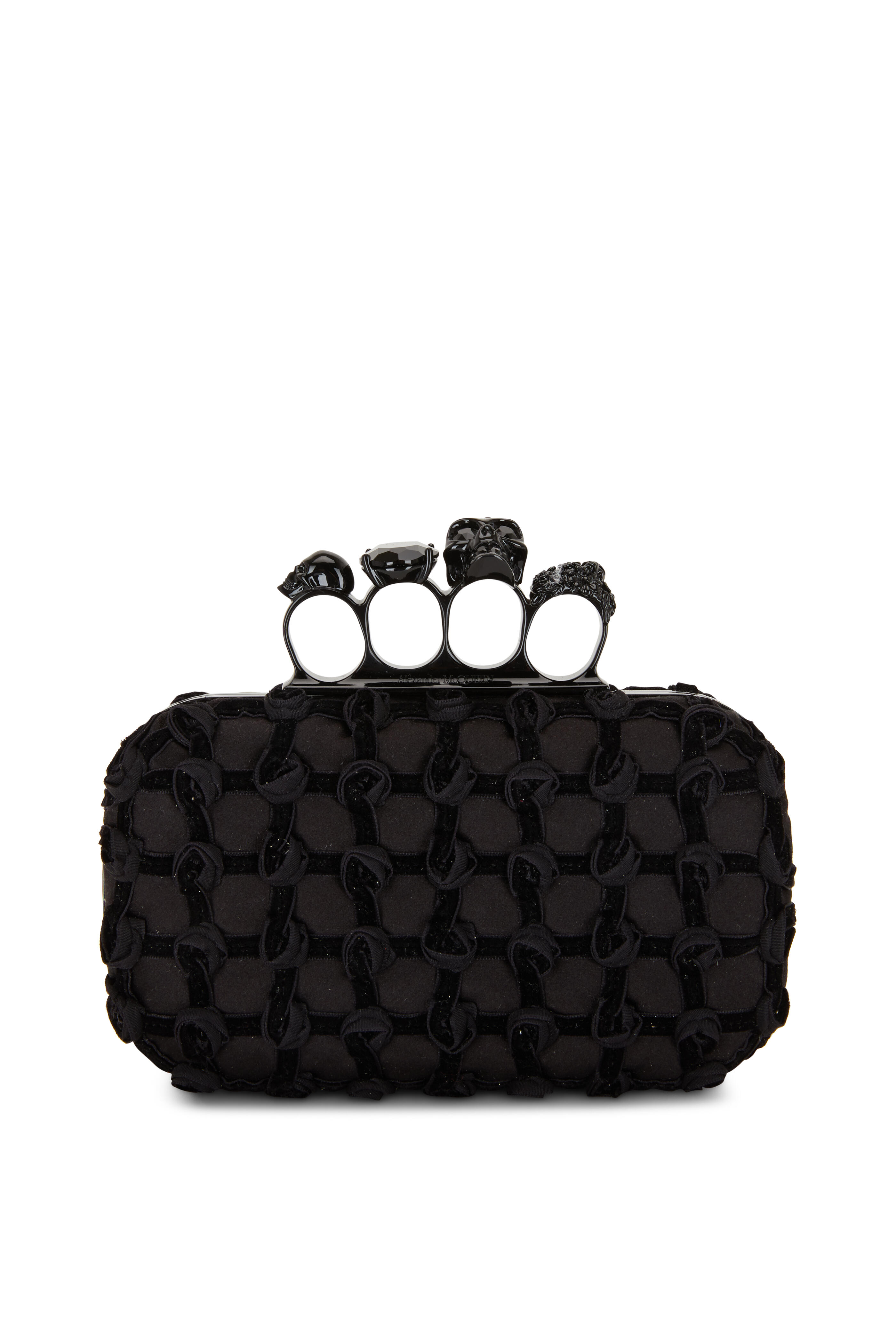 Alexander McQUEEN FOUR RING CLUTCH [正規品/関税込/送料込] Alexander McQueen | Jewelled Four ring clutch | Savannahs