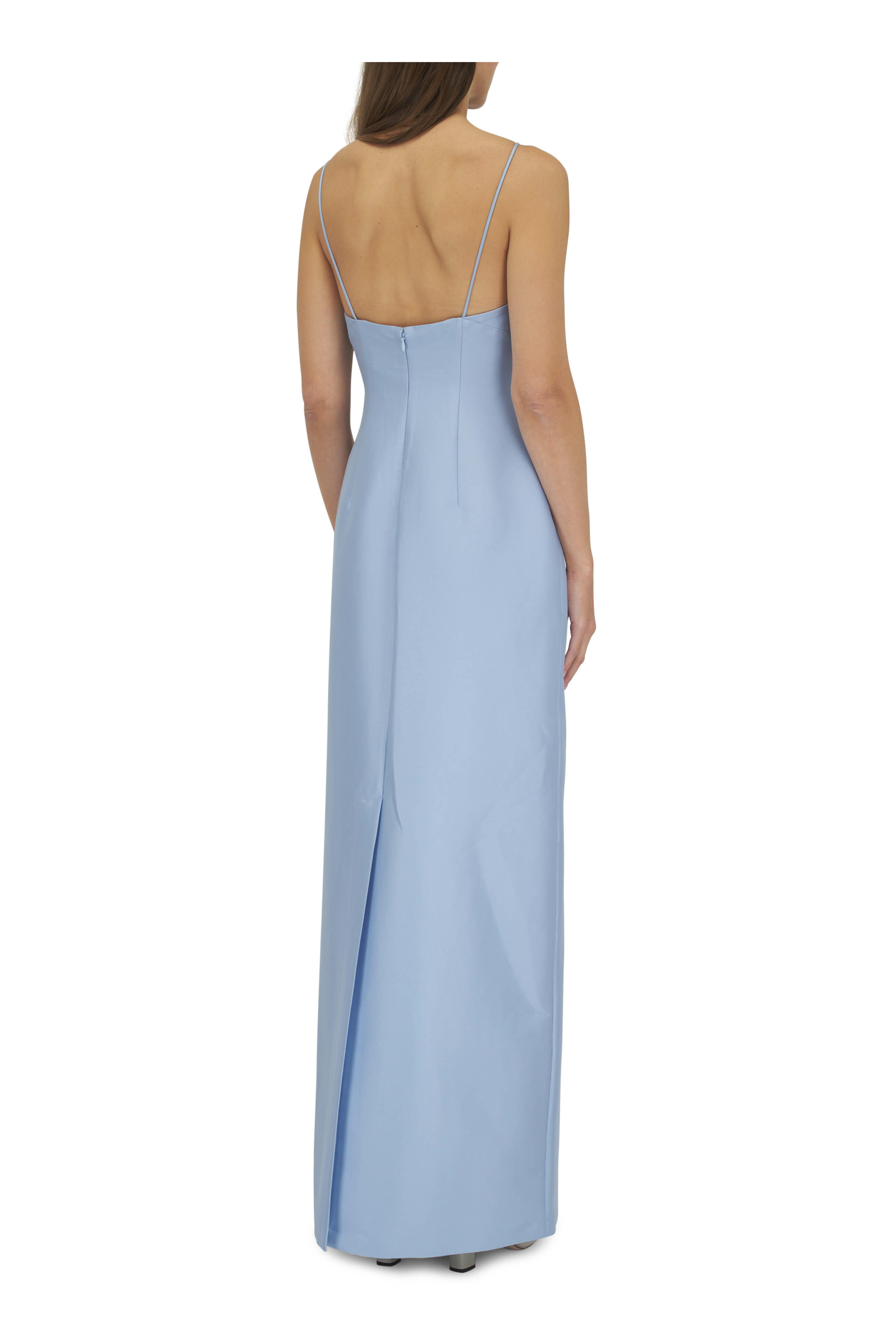 Sachin + Babi - Pryce Glacial Blue Stretch Mikado Gown