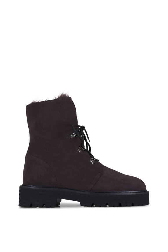 Aquatalia Eva Anthracite Suede Boot - view 3