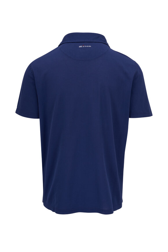 Kiton - Blue Cotton Polo