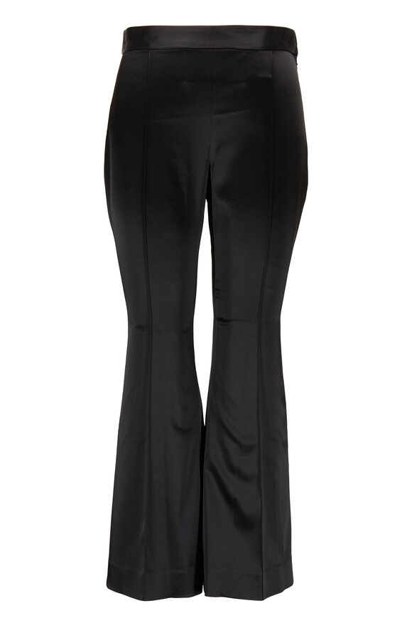Rosetta Getty - Black Cropped Flare Pant