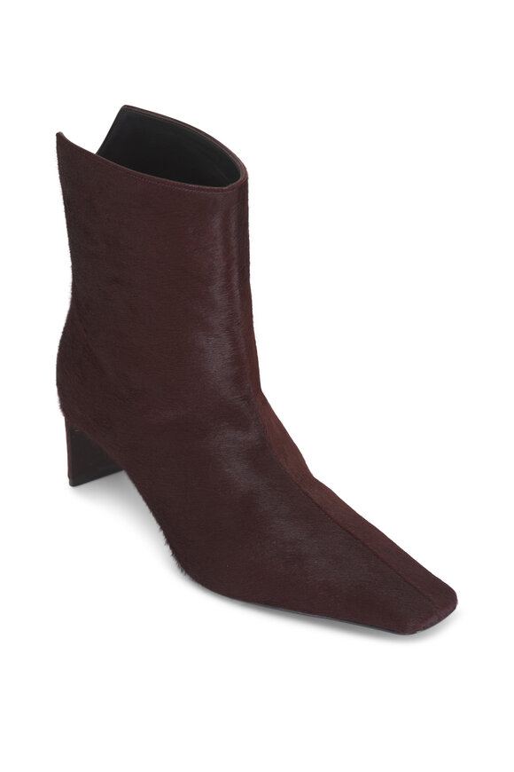 Khaite Ona Red Mahogany Ankle Boot, 55mm - view 1