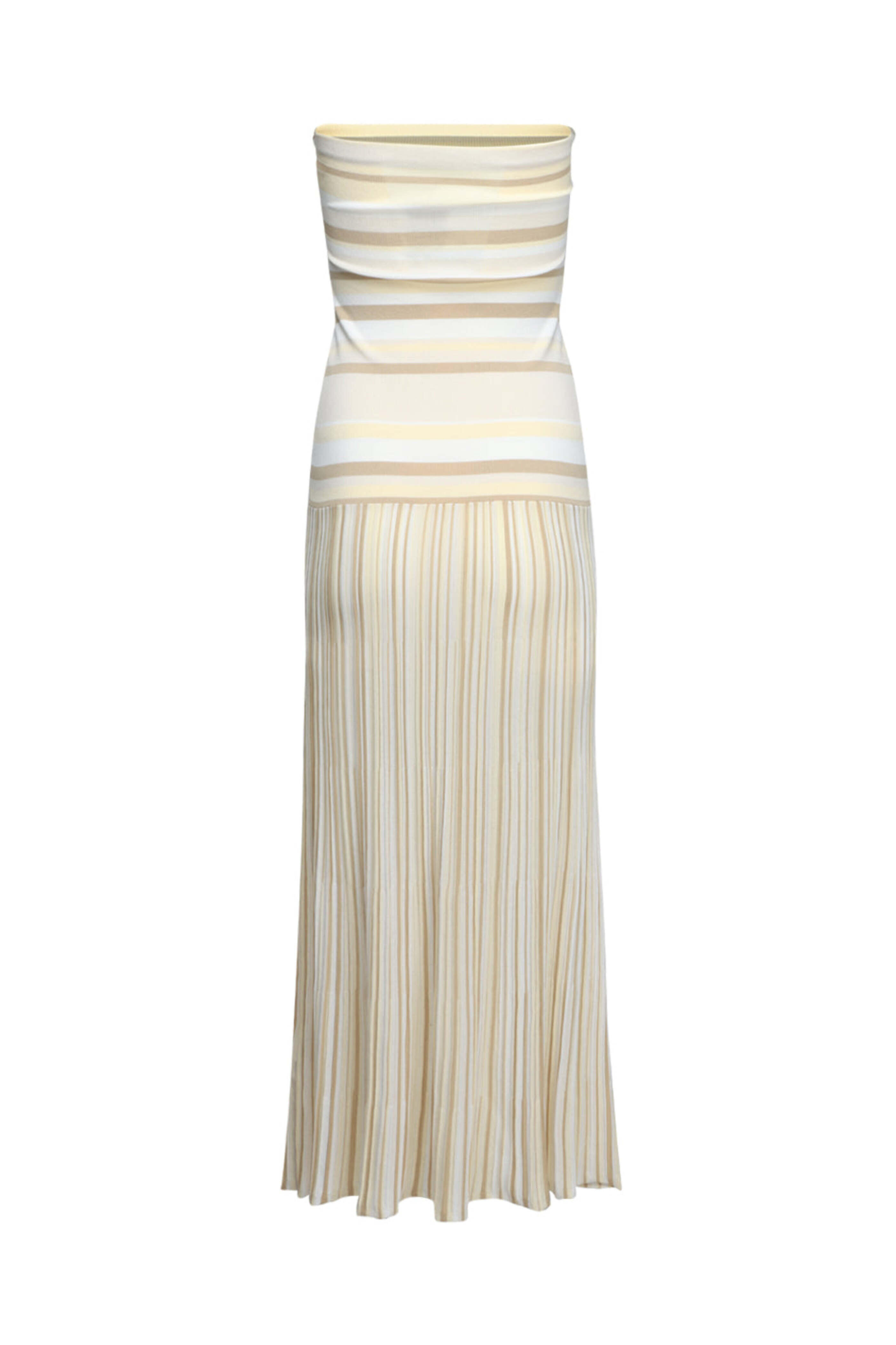Faithfull The Brand - Butter Stripe Strapless Citara Dress