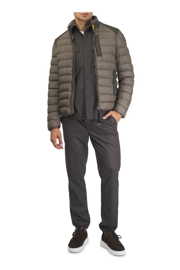 WAHTS Dark Brown Mélange Wool Shirt Jacket - view 4