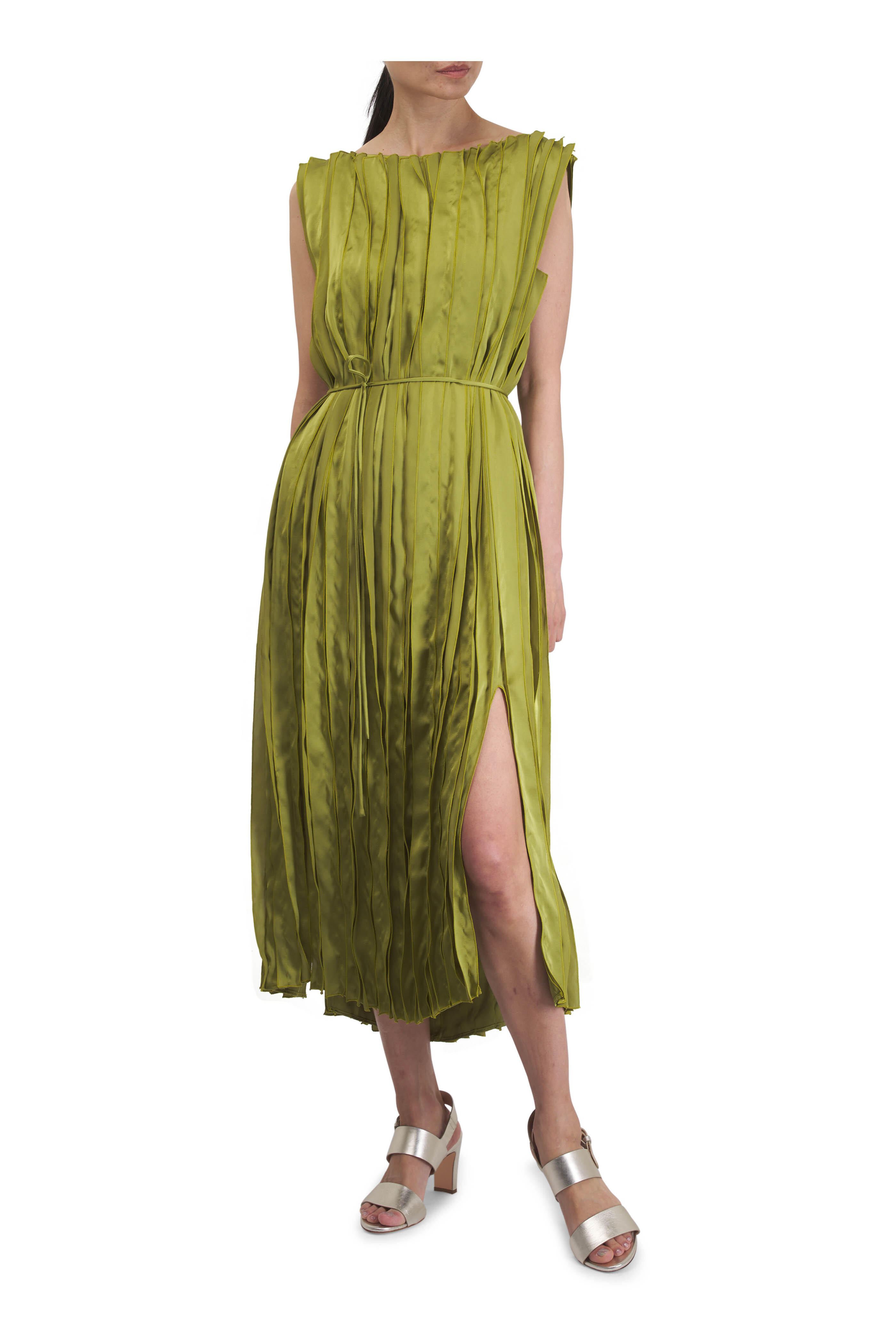 Lafayette 148 New York - Kiwi Glossy Pleated Dress