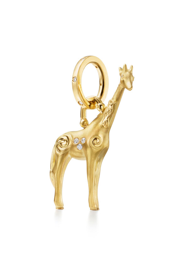 Temple St. Clair 18k Gold Small Twiga Giraffe Pendant