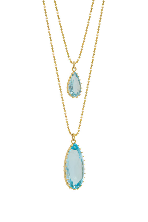 Renee Lewis - Antique Blue Topaz Layered Necklace